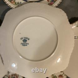 Johnson Bros. England Eastbourne (Old English) Square Salad Plate c1949 Rare 12