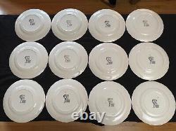 Johnson Bros England Friendly Village Dinner Plates Schoolhouse Lot of 12