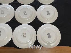 Johnson Bros England Friendly Village Dinner Plates Schoolhouse Lot of 12