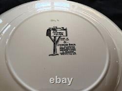 Johnson Bros England Friendly Village Dinner Plates Schoolhouse Lot of 12