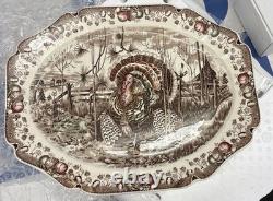 Johnson Bros England His Majesty Large Oval Serving Platter / Turkey 20x 16