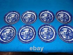 Johnson Bros England & Japan Blue Willow Lot Of 47 Pieces Very Nice Lot