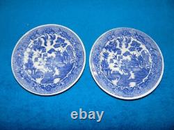Johnson Bros England & Japan Blue Willow Lot Of 47 Pieces Very Nice Lot