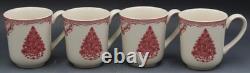 Johnson Bros England Old Britain Castles Christmas Set of 4 Mugs Cups 4