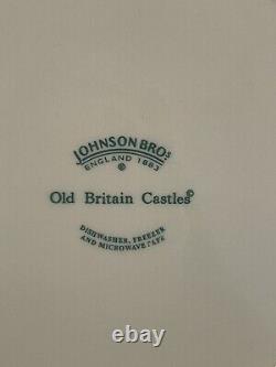 Johnson Bros. England Old Britain Castles Dinner Plates 10.5 Green Tree (2)