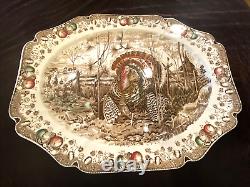 Johnson Bros England Oval Serving Platter His Majesty Huge 20 x 16 VTG