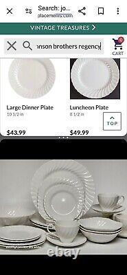 Johnson Bros England REGENCY Complete Dinnerware Set