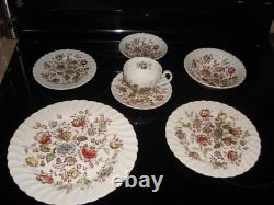 Johnson Bros England Staffordshire Bouquet 7 Piece Place Setting Set Johnson Bros England Staffordshire Bouquet 7 Piece Place Setting Set