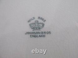 Johnson Bros England Wild Rose Pat Large 16 1/2d X 12 1/4w X 1 3/4h Platter