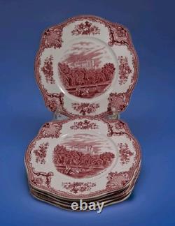 Johnson Bros Englandset 6 OLD BRITAIN CASTLESBelvoir Castle 1792SALAD PLATES