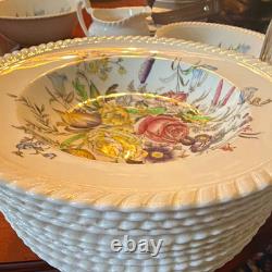 Johnson Bros F. B & Co Garden Bouquet 1 Set of 12 Rimmed Bowl 8 Windsor Ware EUC