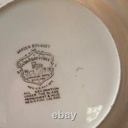 Johnson Bros F. B & Co Garden Bouquet 1 Set of 12 Rimmed Bowl 8 Windsor Ware EUC