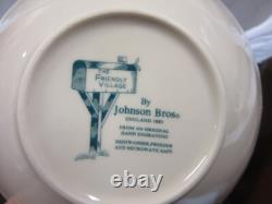 Johnson Bros FRIENDLY VILLAGE 20 Piece Dinnerware set, MIB UNUSED NICE SET