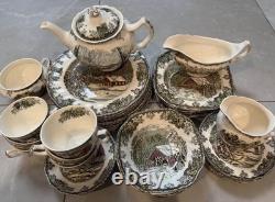 Johnson Bros. FRIENDLY VILLAGE Country Side Dish Set of 34 Pieces