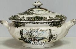 Johnson Bros FRIENDLY VILLAGE SOUP TUREEN WithCOVER & LADLE