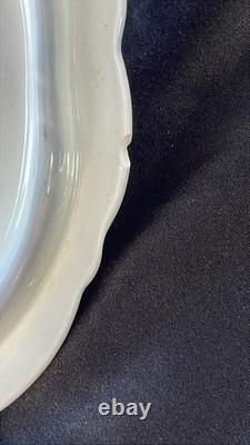 Johnson Bros FULTON Covered Vegetable Bowl w Lid Flo Blue White