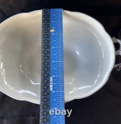 Johnson Bros FULTON Covered Vegetable Bowl w Lid Flo Blue White