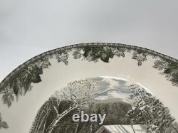 Johnson Bros Friendly Village 12 Large Round Salad Serving Bowl England HTF Vtg