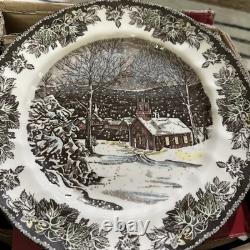 Johnson Bros Friendly Village 28pc Place Settings New Open Box