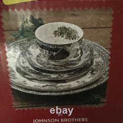 Johnson Bros Friendly Village 28pc Place Settings New Open Box