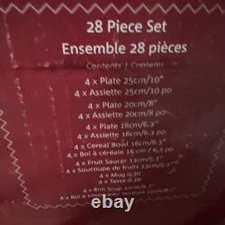 Johnson Bros Friendly Village 28pc Place Settings New Open Box