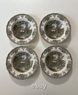 Johnson Bros. Friendly Village 32 Pc Set NEVER USED Vintage 1980s RARE