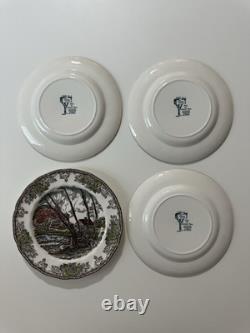 Johnson Bros. Friendly Village 32 Pc Set NEVER USED Vintage 1980s RARE