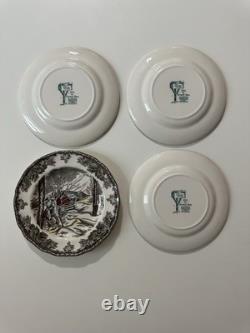 Johnson Bros. Friendly Village 32 Pc Set NEVER USED Vintage 1980s RARE