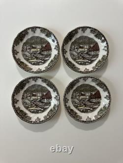 Johnson Bros. Friendly Village 32 Pc Set NEVER USED Vintage 1980s RARE