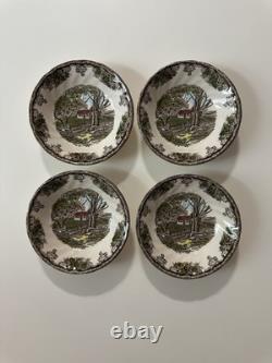 Johnson Bros. Friendly Village 32 Pc Set NEVER USED Vintage 1980s RARE