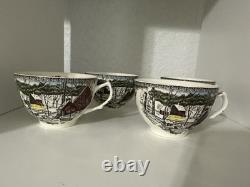 Johnson Bros. Friendly Village 32 Pc Set NEVER USED Vintage 1980s RARE