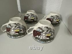 Johnson Bros. Friendly Village 32 Pc Set NEVER USED Vintage 1980s RARE