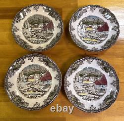 Johnson Bros Friendly Village 5 Piece Place Setting for 4 WithCreamer & Sugar VGC