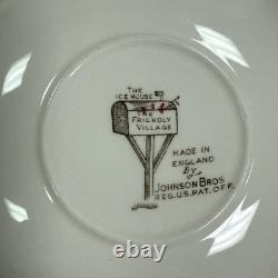 Johnson Bros Friendly Village 5 Piece Place Setting for 4 WithCreamer & Sugar VGC
