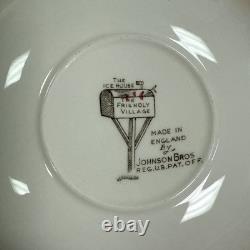 Johnson Bros Friendly Village 5 Piece Place Setting for 4 WithCreamer & Sugar VGC