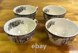 Johnson Bros Friendly Village 5 Piece Place Setting for 4 WithCreamer & Sugar VGC