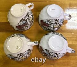 Johnson Bros Friendly Village 5 Piece Place Setting for 4 WithCreamer & Sugar VGC
