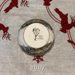 Johnson Bros Friendly Village Apple Orchard Open Swirled Sugar / Cranberry Bowl