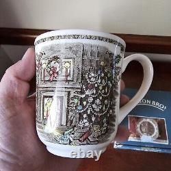 Johnson Bros Friendly Village Christmas Xmas 4 Plates 4 Mugs With Boxes