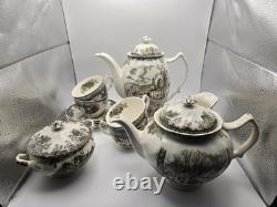 Johnson Bros Friendly Village Coffee Tea Cup 15 Pieces Creamer Sugar Gravy