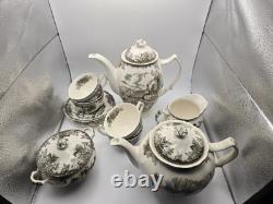 Johnson Bros Friendly Village Coffee Tea Cup 15 Pieces Creamer Sugar Gravy