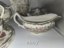Johnson Bros Friendly Village Coffee Tea Cup 15 Pieces Creamer Sugar Gravy