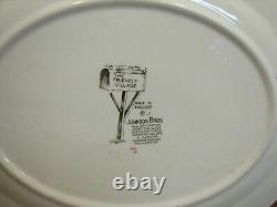 Johnson Bros Friendly Village Green Serving Platters Plates Harvest Time