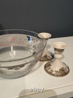 Johnson Bros Friendly Village Lot Egg Plate Sugar Creamer Ramekins England