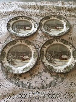 Johnson Bros Friendly Village Setting for 4 DinnerSaladSide PlatesBowls