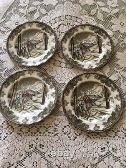 Johnson Bros Friendly Village Setting for 4 DinnerSaladSide PlatesBowls