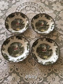 Johnson Bros Friendly Village Setting for 4 DinnerSaladSide PlatesBowls