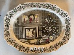 Johnson Bros HUGE - 20 x 16 Serving Platter MERRY CHRISTMAS- England