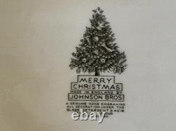 Johnson Bros HUGE - 20 x 16 Serving Platter MERRY CHRISTMAS- England