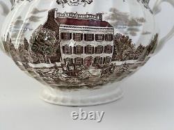 Johnson Bros Heritage Hall SOUP TUREEN with LADLE Georgian Townhouse Brown